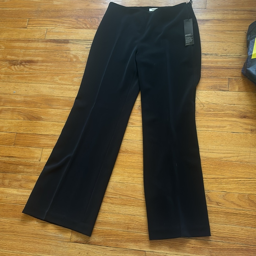 White House Black Market Black Straight-Leg Trousers